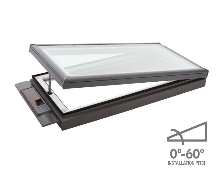 VELUX VCS Solar Opening Skylights - Flat Roof 0-60⁰