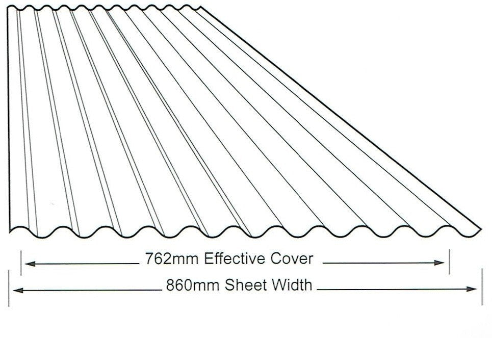 COLORBOND® Corrugated Iron Roofing Sheets .42 BMT