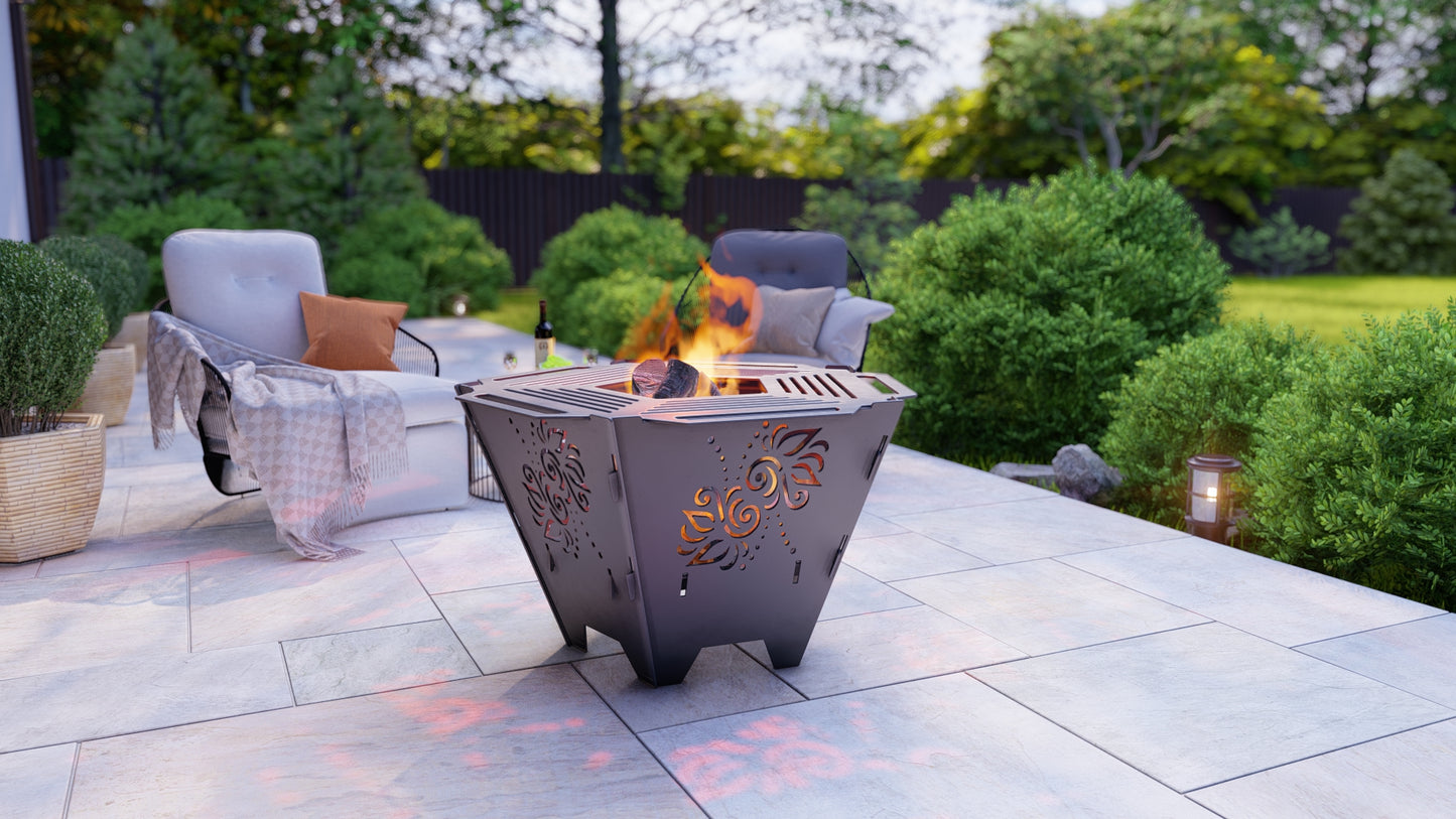 ArkuFlame Fire Pit & BBQ Grill