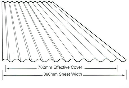 COLORBOND® Corrugated Iron Roofing Sheets .42 BMT