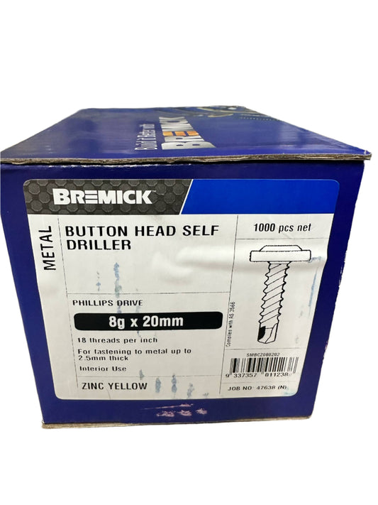 BUTTON HEAD SELF DRILLER 5G X 20MM